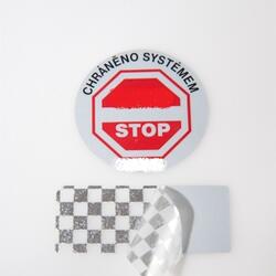 Samolepicí varovné etikety se symboly