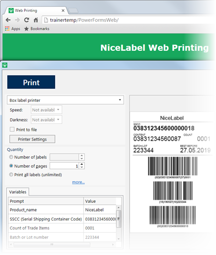 Software NiceLabel Label Management System | Datascan