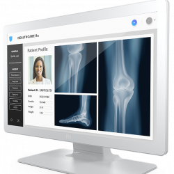 Dotykový monitor, který pomáhá usnadnit celou řadu aplikací ve zdravotnických zařízeních, laboratořích i lékárnách.